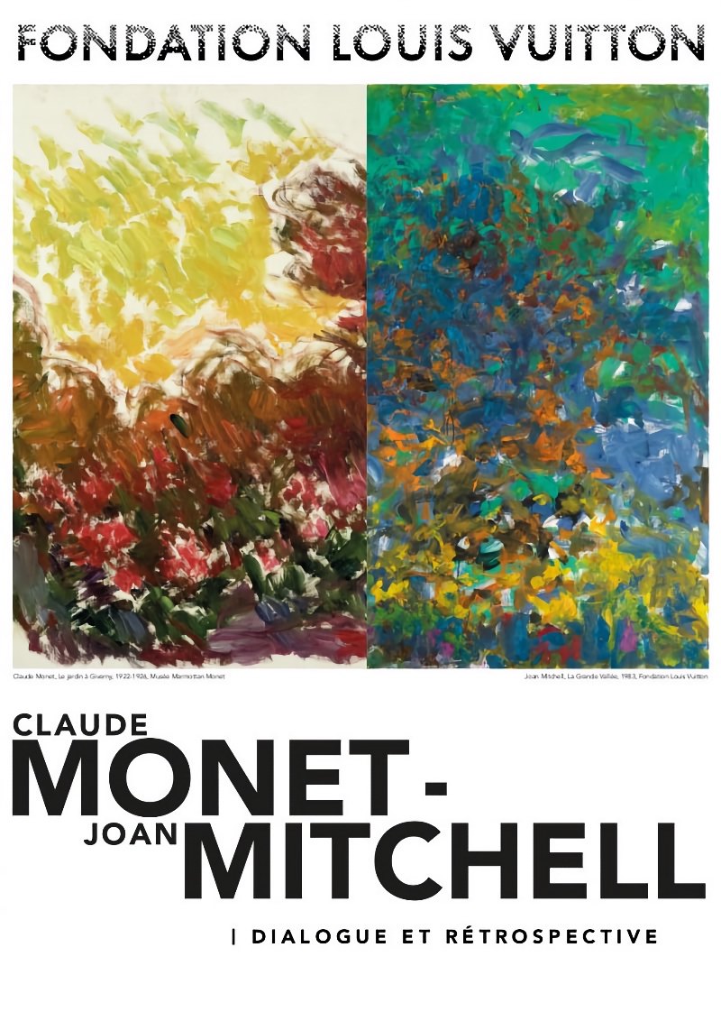A la Fondation Louis Vuitton, confrontation de deux géants du paysagisme,  Claude Monet et Joan Mitchell