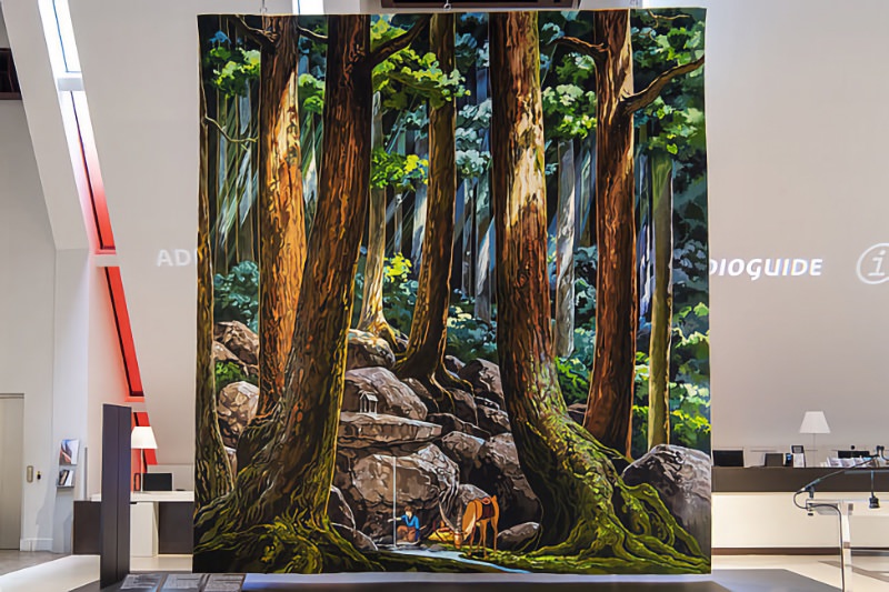 Une gigantesque tapisserie inspirée de l'univers de Miyazaki  exceptionnellement présentée cet été à Paris