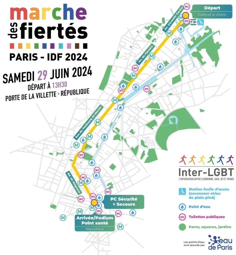 La Marche des Fiertés 2024 à Paris le samedi 29 juin