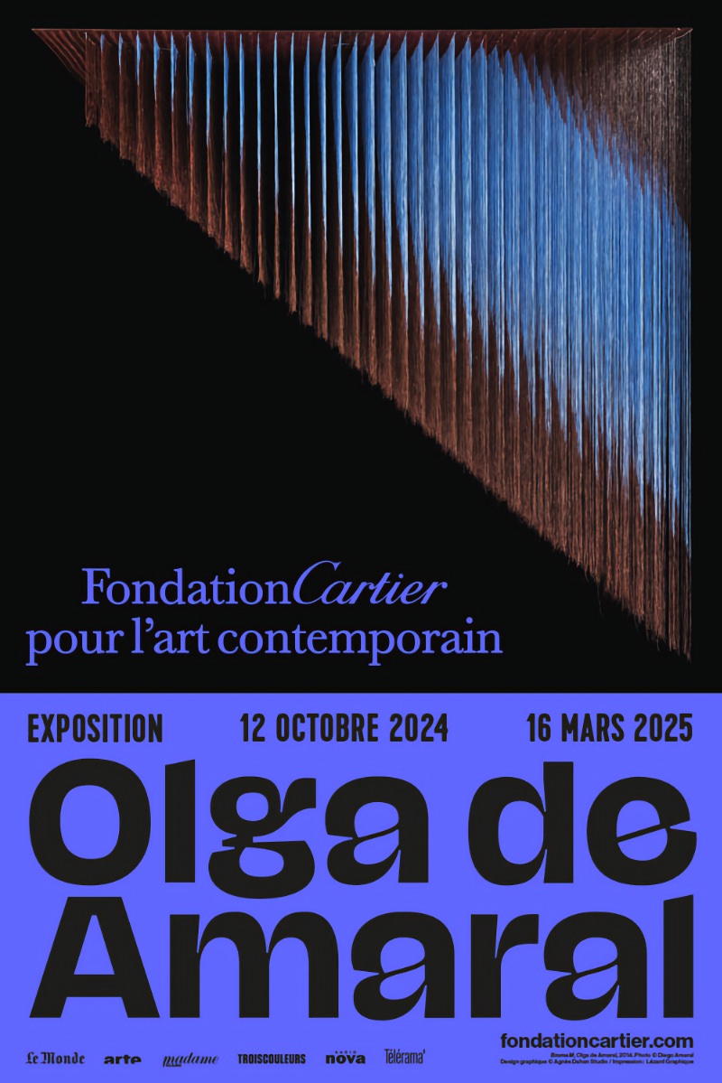 Exposition Olga de Amaral à la Fondation Cartier jusqu'au 16 mars 2025