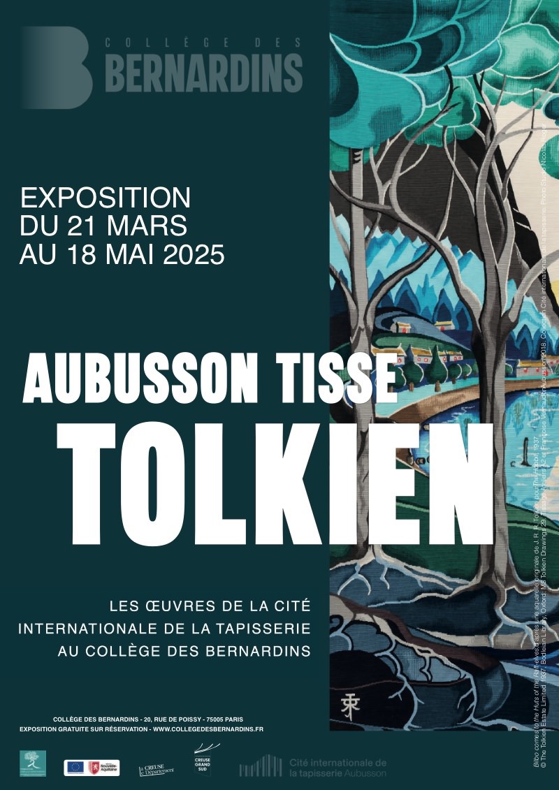 Aubusson weaves Tolkien exhibition at the Collège des Bernardins, 21st March - 18th May 2025